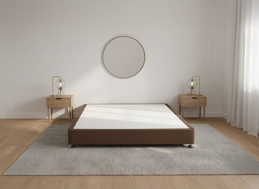 Low Divan Bed Base on Glides