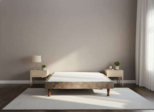 Divan Bed Base on Wooden Legs