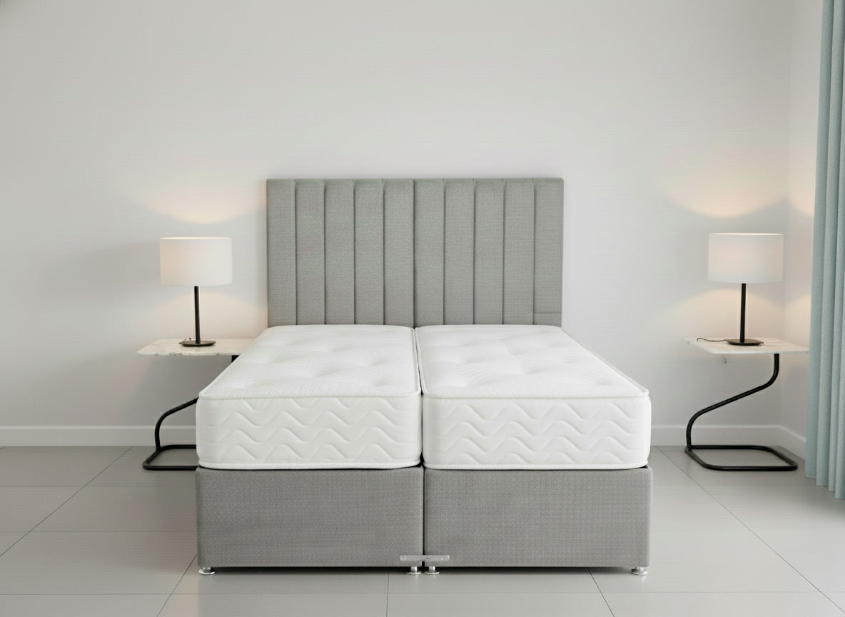 Prime Classic Hotel Zip & Link Contract 1000 Pocket Sprung Divan Bed Set