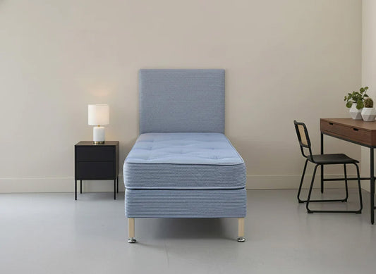 Beamish Student Contract Coil Sprung Quilted Divan Bed Set on Legs