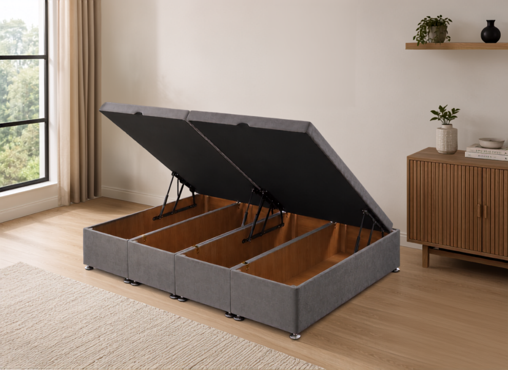 Divan Ottoman Split Storage Base Side Lift