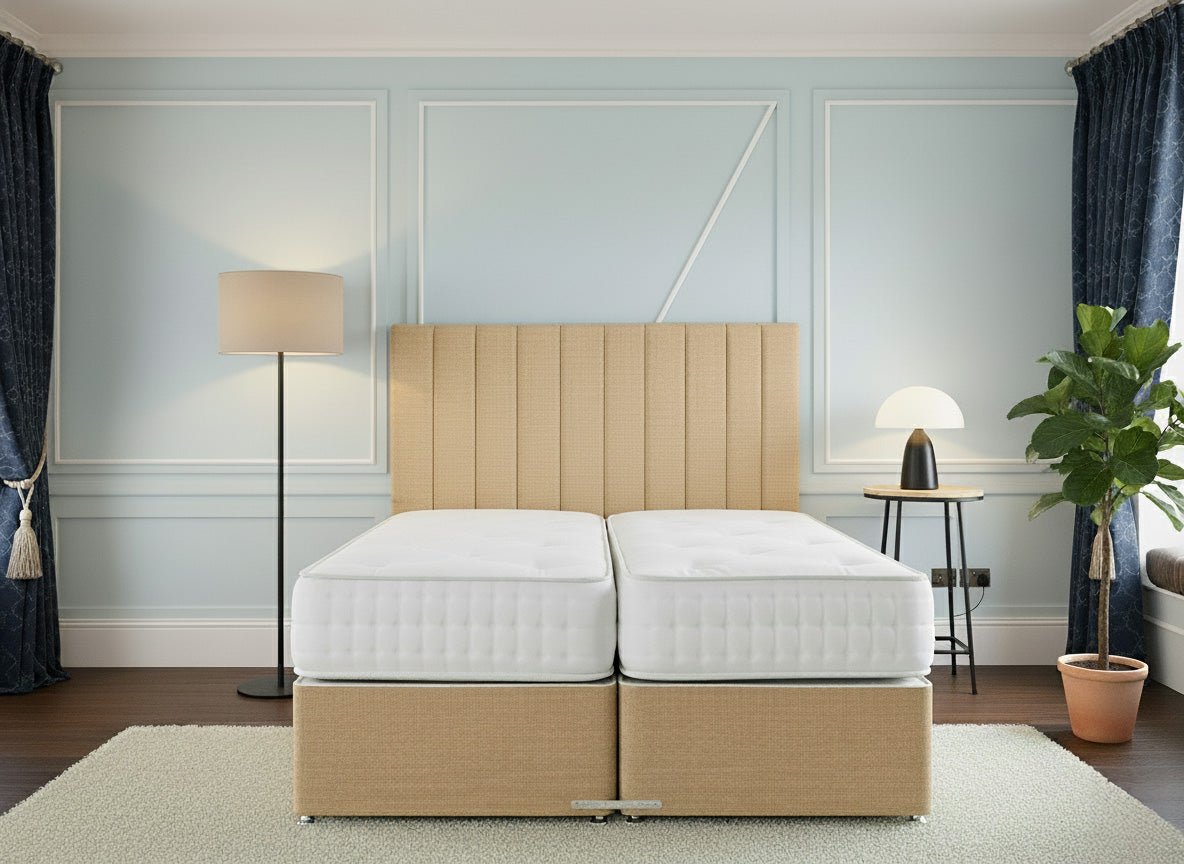 Classic Hotel Zip & Link Contract 2000 Pocket Sprung Divan Bed Set - Prime Contract Beds