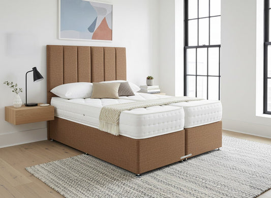 Prime Guest Hotel Zip & Link Contract 1500 Pocket Sprung Divan Bed Set - Prime Contract Beds