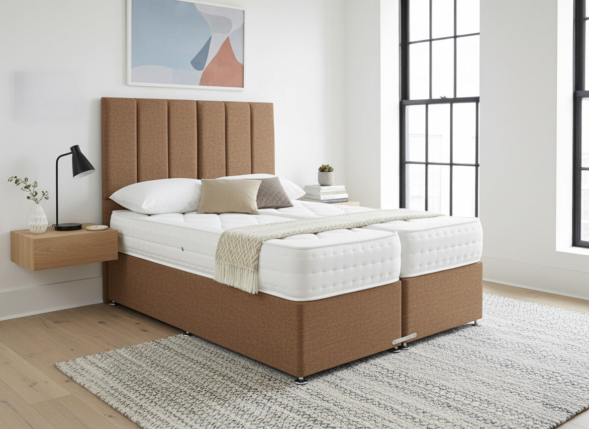 Prime Guest Hotel Zip & Link Contract 1500 Pocket Sprung Divan Bed Set