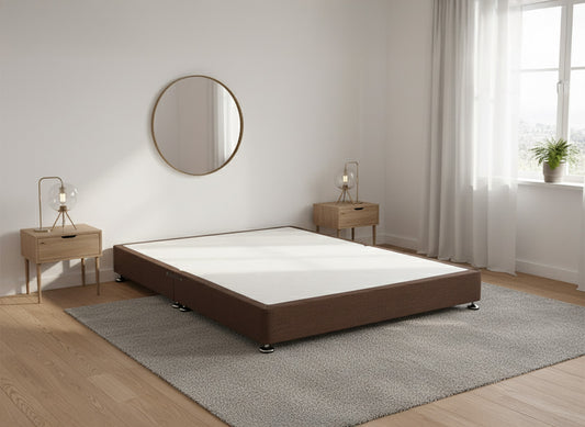 Low Divan Bed Base on Glides