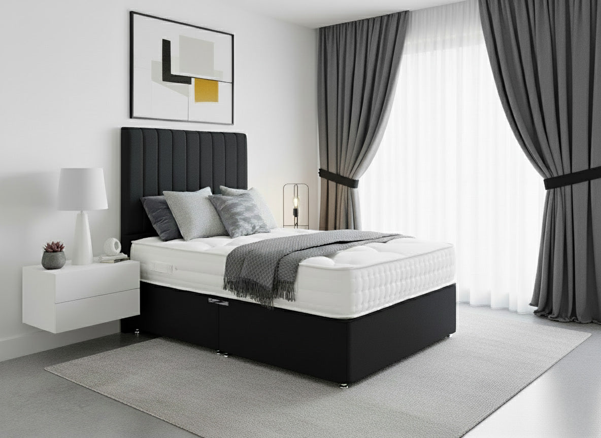 Hotel Contract 1000 Sprung Divan Bed Set
