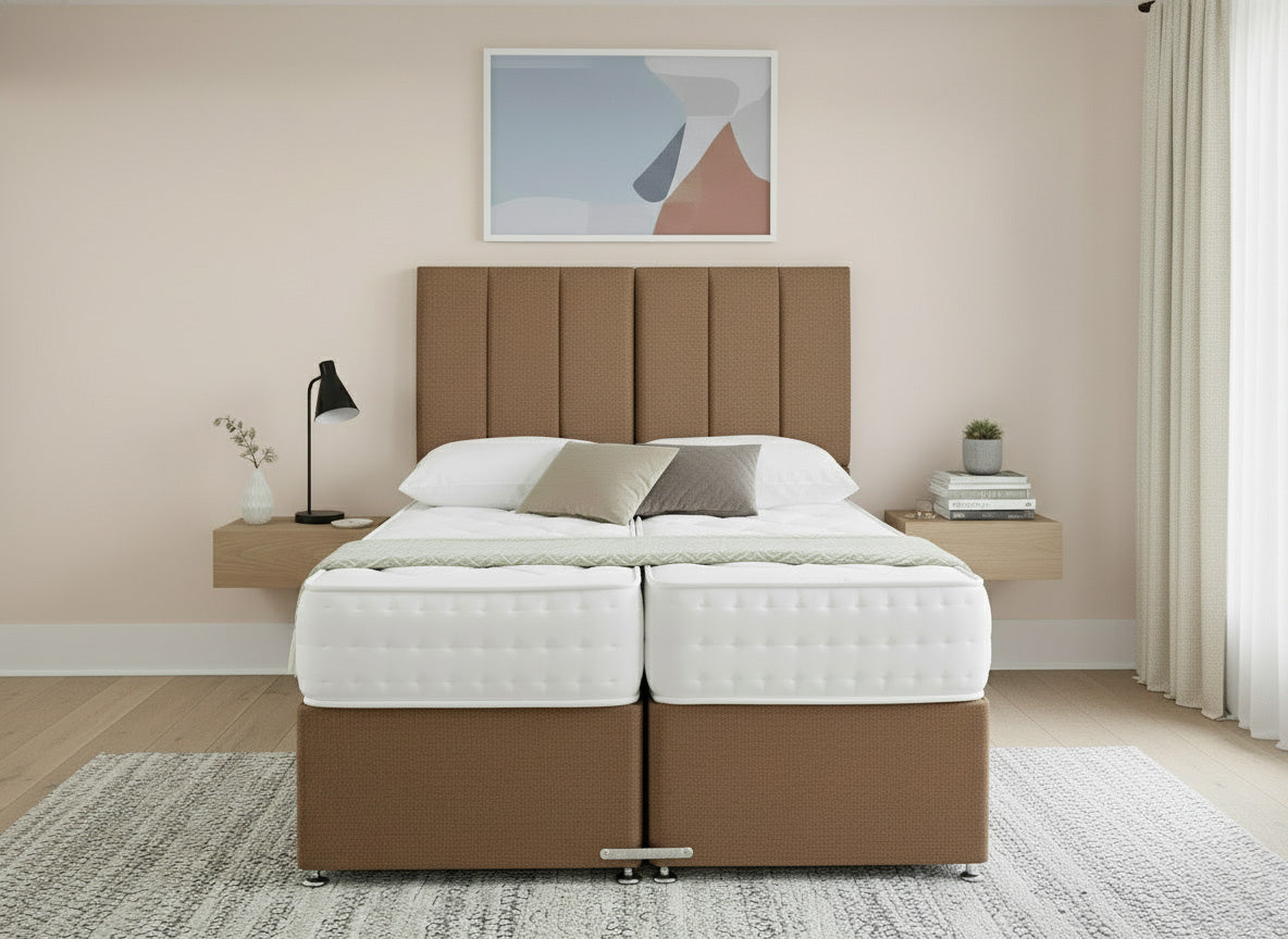 Prime Guest Hotel Zip & Link Contract 1000 Pocket Sprung Divan Bed Set