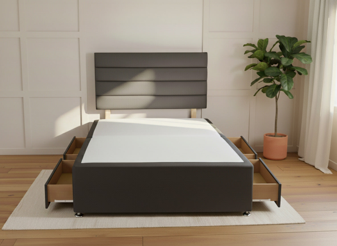 Open Coil Sprung Divan Bed Base Only