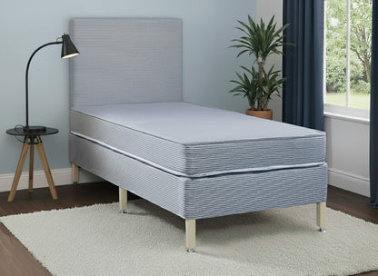 Thornley Care Contract PVC Water Resistant Coil Sprung Divan Bed Set on Legs