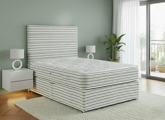 Prime Orthopaedic Guest Contract Coil Sprung Divan Bed Set