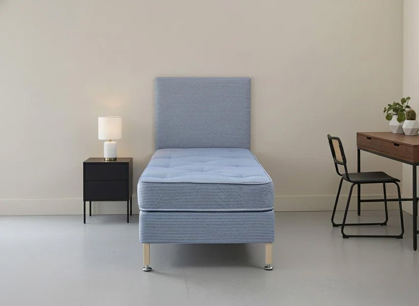 Beamish Student Contract Coil Sprung Quilted Divan Bed Set on Legs - Prime Contract Beds