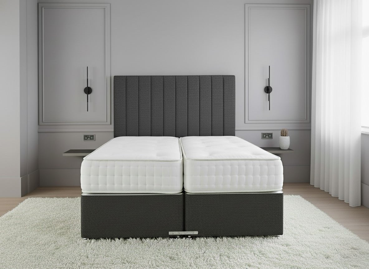 Classic Hotel Zip & Link Contract 1000 Pocket Sprung Divan Bed Set - Prime Contract Beds