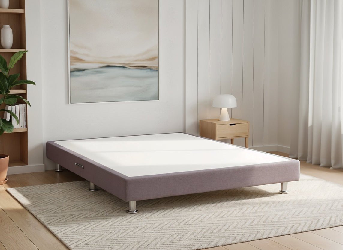 Metal Divan Divan Bed Base On Metal Chrome Legs - Prime Contract Beds
