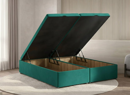 Divan Ottoman Storage Base End Lift Emerald Plush - Prime Contract Beds
