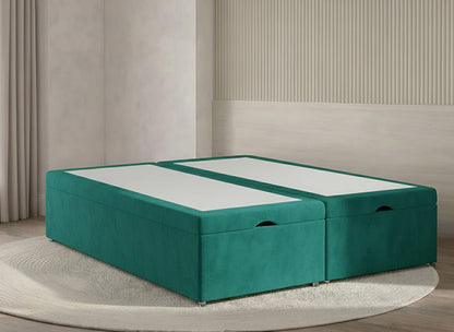 Divan Ottoman Storage Base End Lift Emerald Plush - Prime Contract Beds