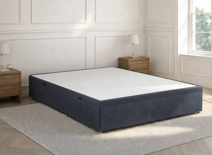 Divan Ottoman Storage Base Side Lift Steel Plush - Prime Contract Beds