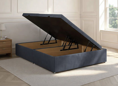 Divan Ottoman Storage Base Side Lift Steel Plush - Prime Contract Beds