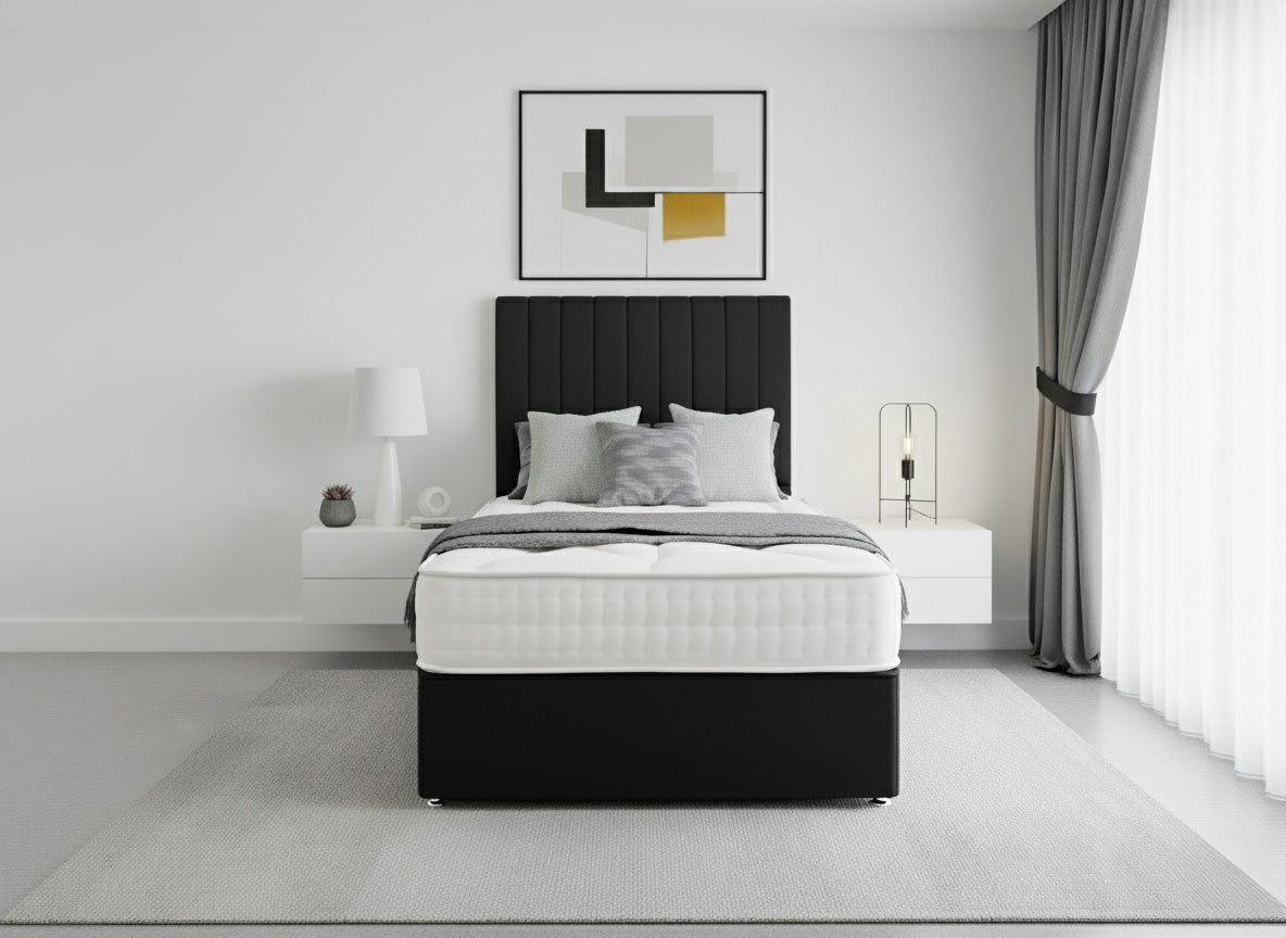Hotel Contract 1000 Sprung Divan Bed Set - Prime Contract Beds