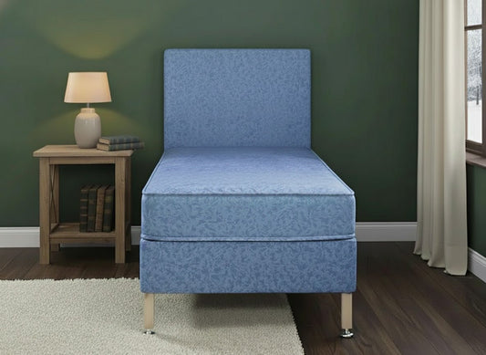 Natilus Contract 1000 Pocket Sprung Divan Bed Set On Wooden Legs - Prime Contract Beds