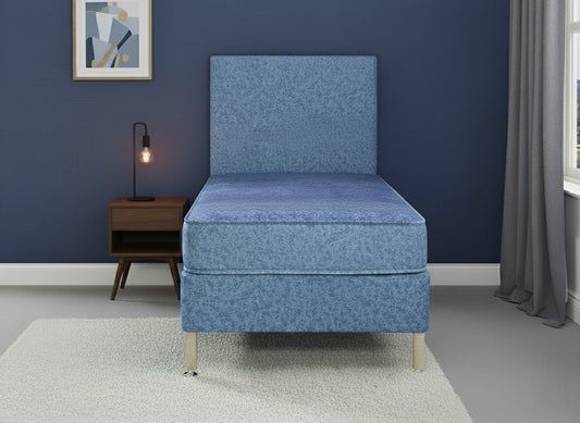 Nautilus Contract Open Coil Sprung Divan Bed Set On Wooden Legs - Prime Contract Beds
