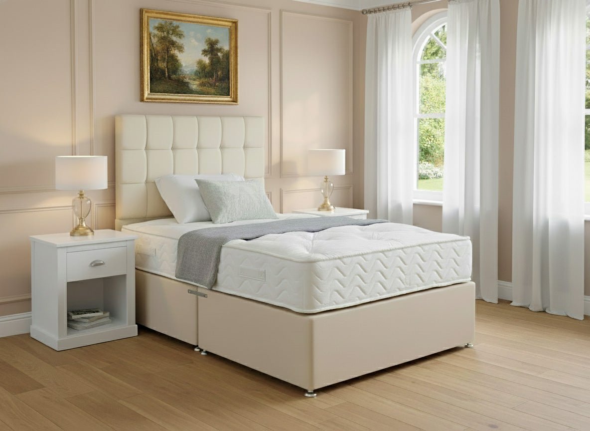 Prime Classic Hotel Contract 1500 Pocket Sprung Divan Bed Set - Prime Contract Beds