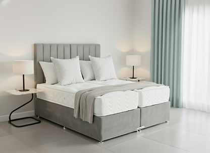 Prime Classic Hotel Zip & Link Contract 1000 Pocket Sprung Divan Bed Set - Prime Contract Beds