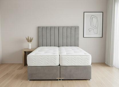 Prime Classic Hotel Zip & Link Contract 1500 Pocket Sprung Divan Bed Set - Prime Contract Beds