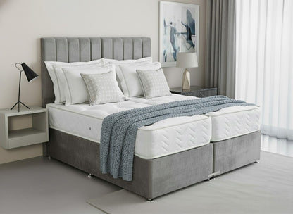 Prime Classic Hotel Zip & Link Contract 2000 Pocket Sprung Divan Bed Set - Prime Contract Beds