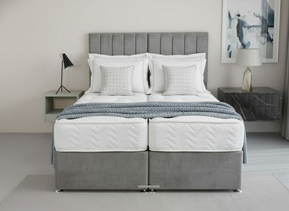 Prime Classic Hotel Zip & Link Contract 2000 Pocket Sprung Divan Bed Set - Prime Contract Beds