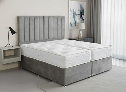 Prime Classic Hotel Zip & Link Contract 2000 Pocket Sprung Divan Bed Set - Prime Contract Beds