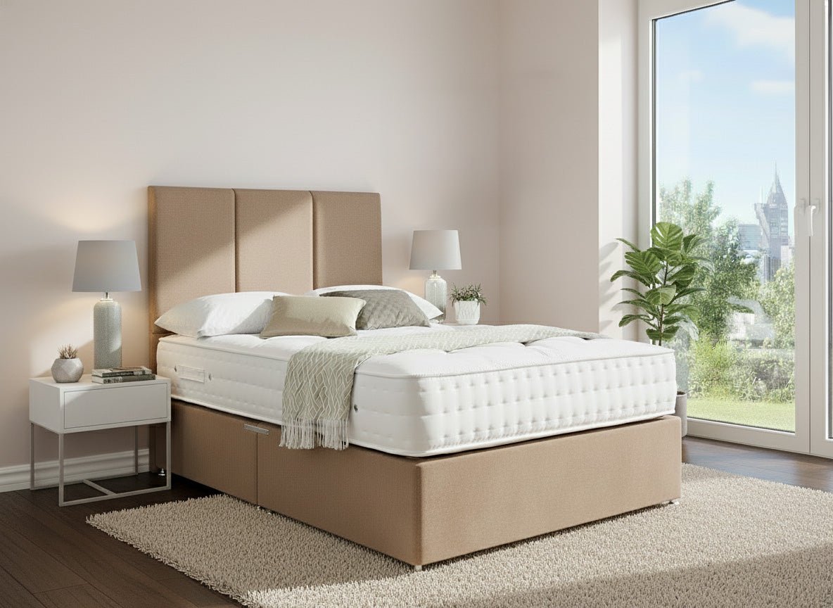 Prime Guest Hotel Contract 1500 Pocket Sprung Divan Bed Set - Prime Contract Beds