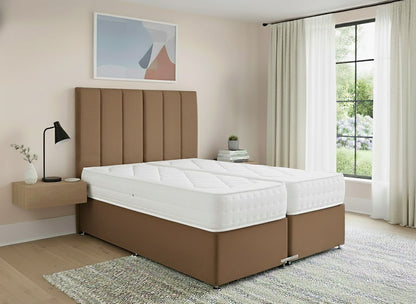 Prime Guest Hotel Zip & Link Contract 1000 Pocket Sprung Divan Bed Set - Prime Contract Beds
