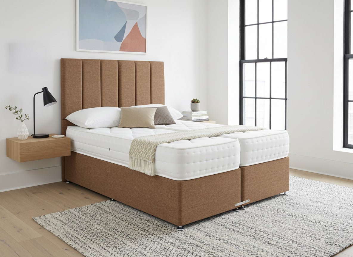 Prime Guest Hotel Zip & Link Contract 1500 Pocket Sprung Divan Bed Set - Prime Contract Beds