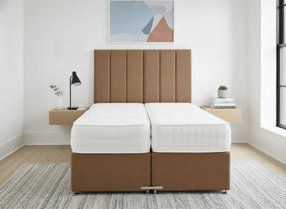 Prime Guest Hotel Zip & Link Contract 1500 Pocket Sprung Divan Bed Set - Prime Contract Beds