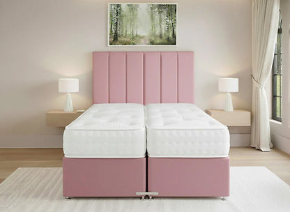 Prime Guest Hotel Zip & Link Contract 2000 Pocket Sprung Divan Bed Set - Prime Contract Beds