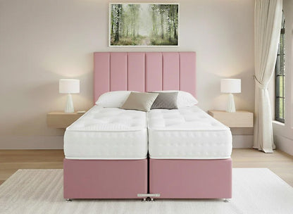 Prime Guest Hotel Zip & Link Contract 2000 Pocket Sprung Divan Bed Set - Prime Contract Beds