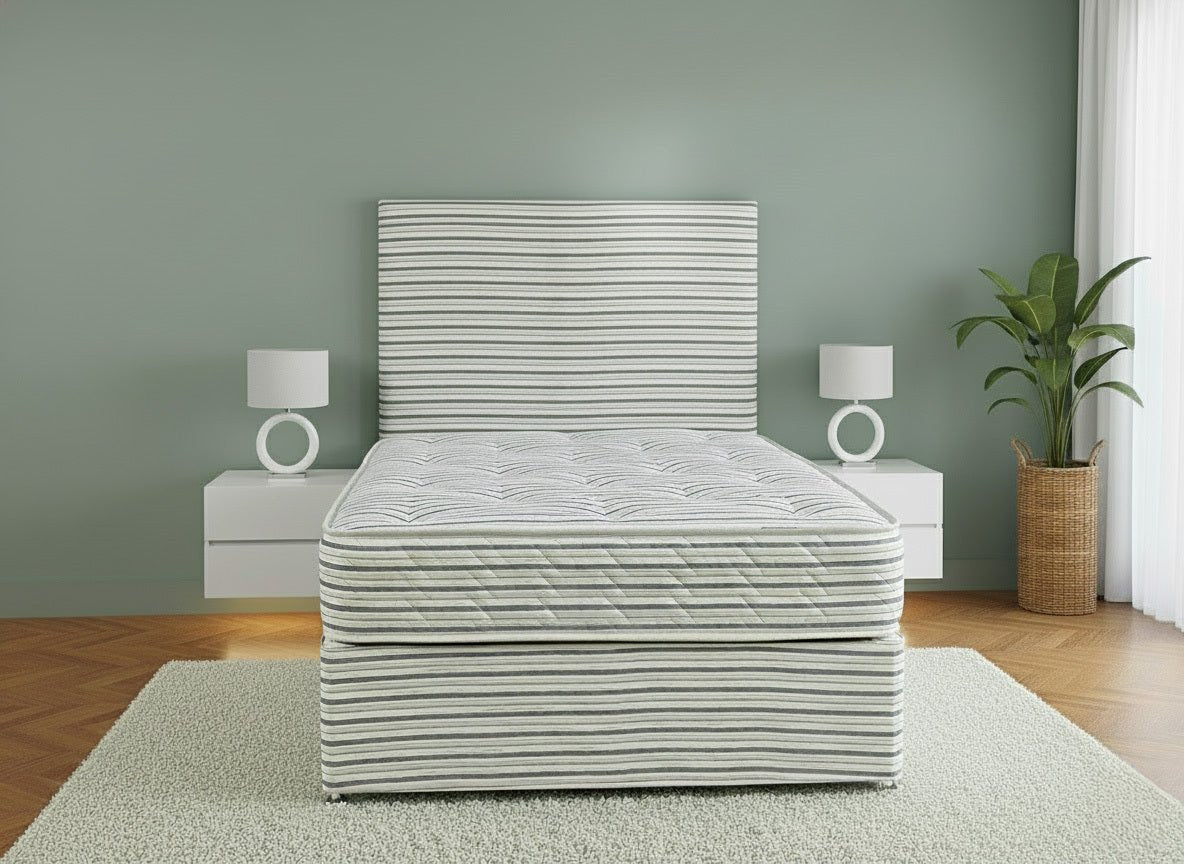 Prime Orthopaedic Guest Contract Coil Sprung Divan Bed Set - Prime Contract Beds