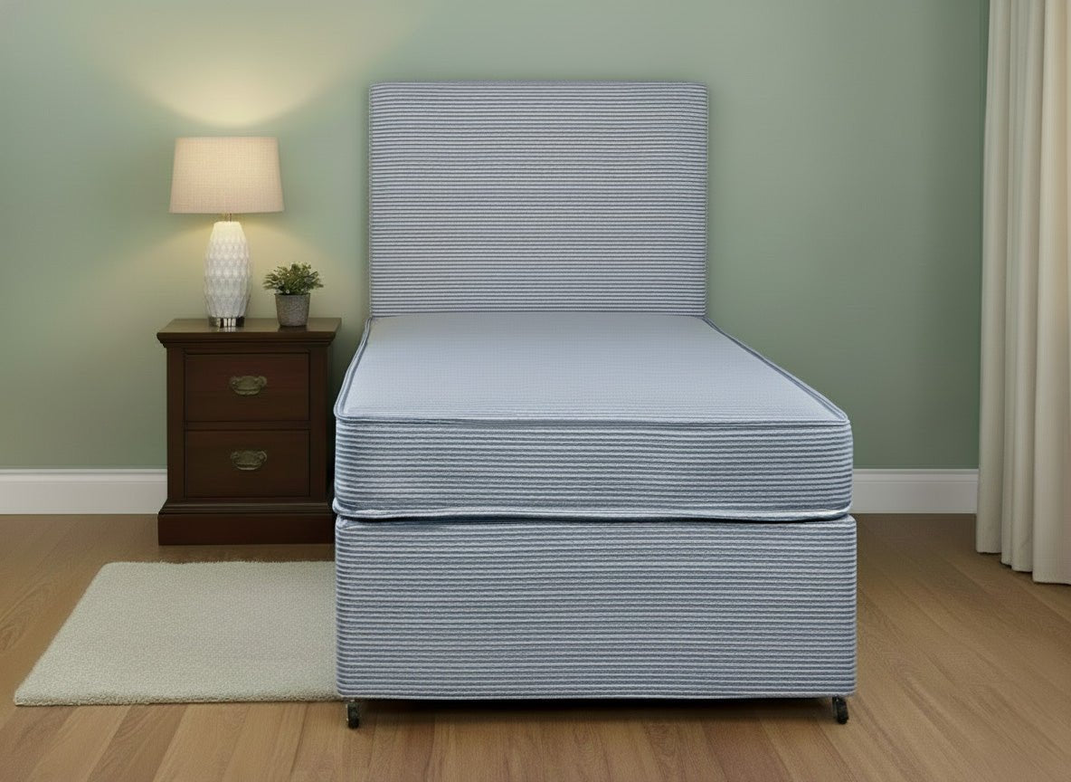 Waterproof Contract Orthopeadic Open Coil Sprung Divan Bed Set - Prime Contract Beds